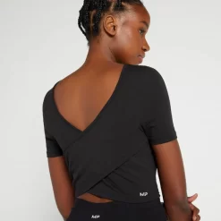MP Composure Croptop Met Korte Mouwen Voor Dames - Zwart -Myprotein 13126201 1904949344940454