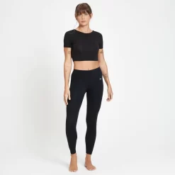 MP Composure Croptop Met Korte Mouwen Voor Dames - Zwart -Myprotein 13126201 4274994424240000
