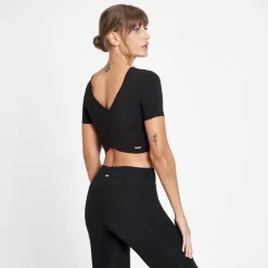 MP Composure Croptop Met Korte Mouwen Voor Dames - Zwart -Myprotein 13126201 9474994424313482