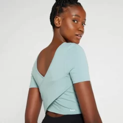 MP Composure Croptop Met Korte Mouwen Voor Dames - IJsblauw -Myprotein 13126209 1844949345198091