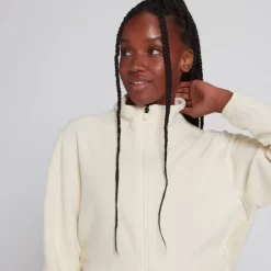 MP Essential Fleecejack Met Rits Over De Hele Lengte Voor Dames - Ecru -Myprotein 13139410 1734971367926735