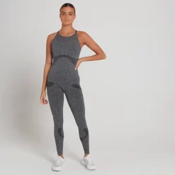 MP Dynamic Training Naadloos Hemd Voor Dames - Verwassen Zwart -Myprotein 13158316 1084969292601444