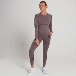 MP Dynamic Training Naadloos Shirt Met Lange Mouwen Voor Dames - Portrood -Myprotein 13158356 1484969294034250