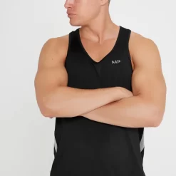 MP Tempo Sportshirt Met Diep Uitgesneden Armsgaten Voor Heren - Zwart -Myprotein 13459228 1714972602296142