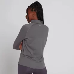MP Velocity Shirt Met Kwartrits Voor Dames - Kiezelgrijs 8 MP Velocity Shirt Met Kwartrits Voor Dames - Kiezelgrijs -Myprotein 13465195 1434971368773917