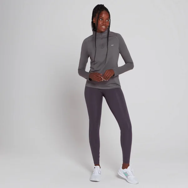 MP Velocity Shirt Met Kwartrits Voor Dames - Kiezelgrijs 4 MP Velocity Shirt Met Kwartrits Voor Dames - Kiezelgrijs - Afbeelding 2