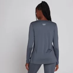 MP Velocity T-shirt Met Lange Mouwen Voor Dames - Schaduwblauw -Myprotein 13465322 2334971370238322