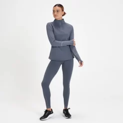 MP Velocity Ultra Reflecterend Shirt Met Kwartrits Voor Dames - Schaduwblauw -Myprotein 13466922 1324980924000672