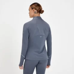 MP Velocity Ultra Reflecterend Shirt Met Kwartrits Voor Dames - Schaduwblauw -Myprotein 13466922 1824980924050712