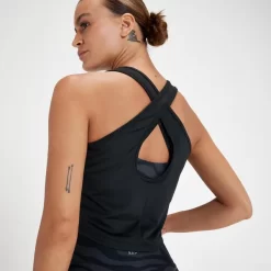 MP Tempo Kort Hemd Voor Dames - Zwart -Myprotein 13467448 1424980927191889