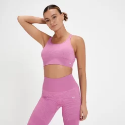 MP Tempo Naadloze Sportbeha Voor Dames - Bloesem Roze Zebra -Myprotein 13467570 7964980935665578