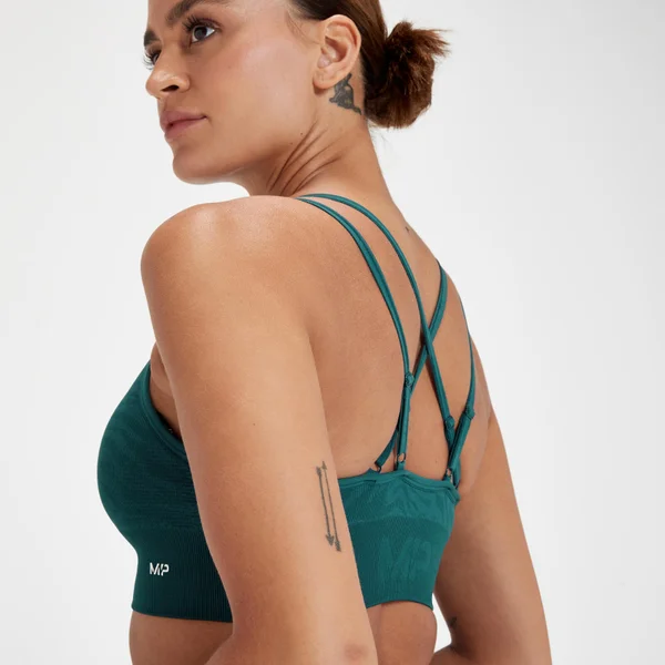 MP Tempo Naadloze Sportbeha Voor Dames - Donkermarineblauw Zebra 6 MP Tempo Naadloze Sportbeha Voor Dames - Donkermarineblauw Zebra - Afbeelding 4