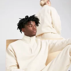 MP Rest Day Sweatshirt Met Kwartrits - Ecru -Myprotein 13502903 1815037199764582