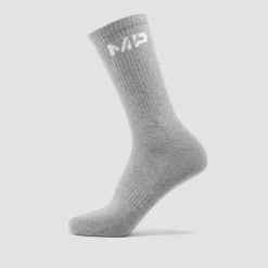 MP Essentials Sokken Tot Halverwege De Kuit Voor Dames (3 Paar) - Zwart/Wit/Grijs Gemêleerd -Myprotein 13758283 4445009963183736