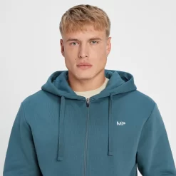MP Rest Day Hoodie Met Volledige Rits Voor Heren - Rookblauw -Myprotein 13760852 1505015150000895