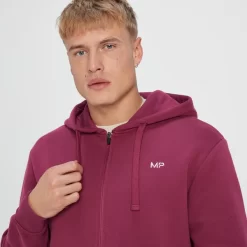 MP Rest Day Hoodie Met Rits Voor Heren - Bessenrood -Myprotein 13760862 1405015150205084