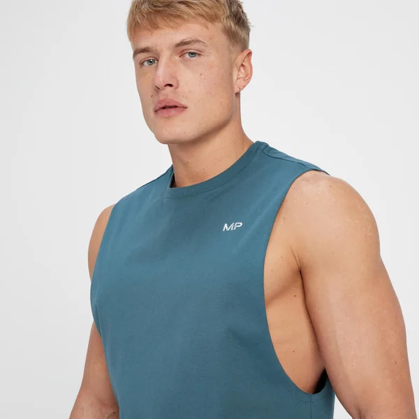 MP Rest Day Hemd Met Laag Uitgesneden Armsgaten - Rookblauw 5 MP Rest Day Hemd Met Laag Uitgesneden Armsgaten - Rookblauw - Afbeelding 3