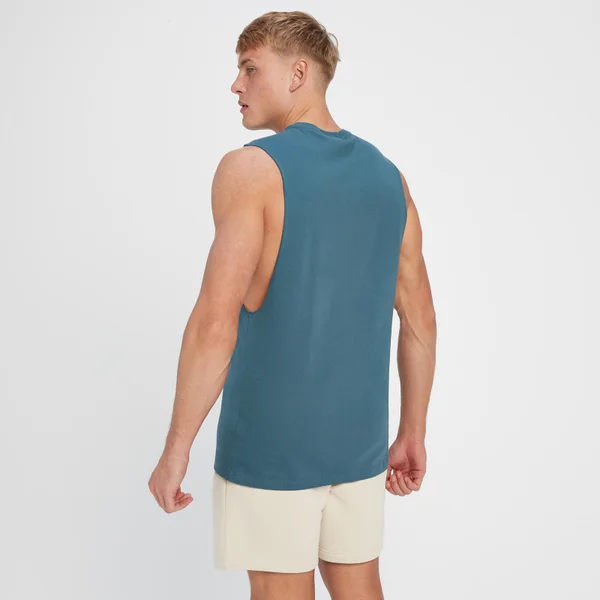 MP Rest Day Hemd Met Laag Uitgesneden Armsgaten - Rookblauw 4 MP Rest Day Hemd Met Laag Uitgesneden Armsgaten - Rookblauw - Afbeelding 2