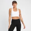 MP Women's Shape Seamless Cross Strap Sports Bra - White