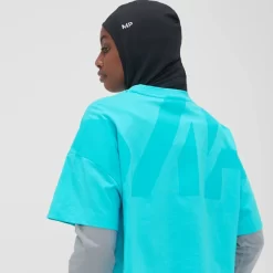 MP Adapt Cropped T-shirt Voor Dames - Felturkoois -Myprotein 13809298 3535029448964180