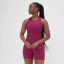 MP Adapt Hemd Van Ribstof Voor Dames - Donkerpaars