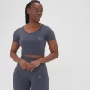 MP Composure Naadloze Croptop Voor Dames - Grafietzwart -Myprotein 13809452 2175029449403674