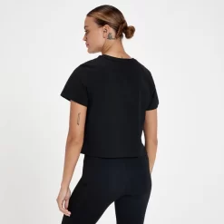 MP Women's Rest Day Crop T-Shirt - Black -Myprotein 13809677 1284980933712329