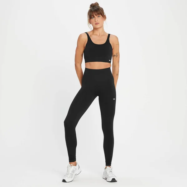 MP Tempo Ton-sur-ton Naadloze Sportbeha - Zwart 6 MP Tempo Ton-sur-ton Naadloze Sportbeha - Zwart - Afbeelding 4