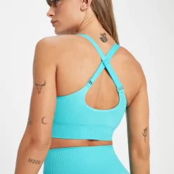 MP Tempo Ton-sur-ton Naadloze Sportbeha - Felturkoois -Myprotein 13827793 7825009221313892