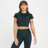 MP Tempo Wave Naadloze Croptop Voor Dames - Zwart -Myprotein 13827916 1515009218161108