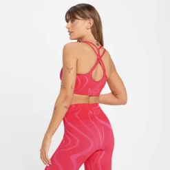 MP Tempo Wave Naadloze Sportbeha - Dieprood -Myprotein 13827990 1095009212079556