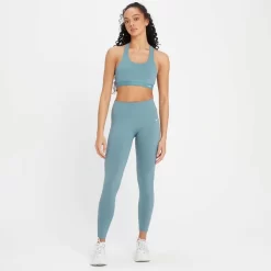 MP Power Sportbeha Met Gekruiste Bandjes - Kiezelblauw -Myprotein 13838209 1325007892372209
