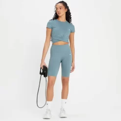 MP Power Wielershort Voor Dames - Kiezelblauw -Myprotein 13838257 1115008106000004