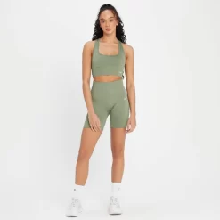 MP Shape Naadloze Fietsshort Voor Dames - Verwassen Jadegroen -Myprotein 13838345 7135008104610629