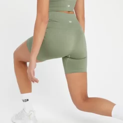 MP Shape Naadloze Fietsshort Voor Dames - Verwassen Jadegroen -Myprotein 13838345 8595008104673500