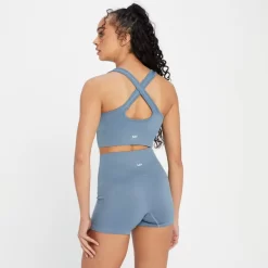 MP Shape Seamless Sportbeha Voor Dames - Kiezelblauw -Myprotein 13838377 6565008103735394