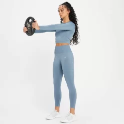 MP Shape Naadloze 7/8 Legging Voor Dames - Kiezelblauw 9 MP Shape Naadloze 7/8 Legging Voor Dames - Kiezelblauw -Myprotein 13838417 2075008102090353