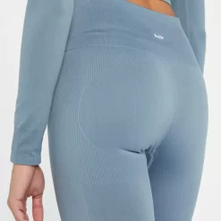 MP Shape Naadloze Legging Voor Dames - Kiezelblauw -Myprotein 13838441 4205008101384993