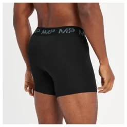 MP Gekleurde Boxershorts Voor Heren Met Logo (3-delig) Zwart/Rookblauw/Kiezelblauw/Schemergrijs -Myprotein 13844080 8425011273403544
