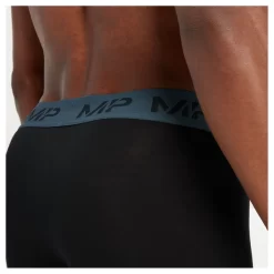 MP Gekleurde Boxershorts Met Tailleband Voor Heren (3-delig) Zwart/Rookblauw/Kiezelblauw/Schemergrijs -Myprotein 13844089 6885011273667445