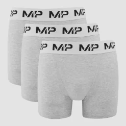 MP Boxershorts Voor Heren (3-delig) Gemêleerd Grijs / Wit