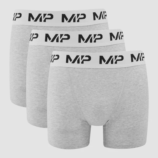 MP Boxershorts Voor Heren (3-delig) Gemêleerd Grijs / Wit 3 MP Boxershorts Voor Heren (3-delig) Gemêleerd Grijs / Wit