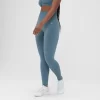 MP Verwassen En Naadloze Legging Voor Dames - Kiezelblauw -Myprotein 13965985 4575029449932394