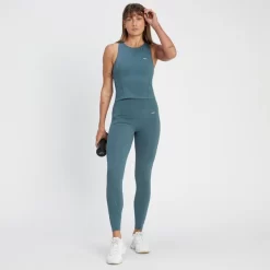 MP Women's Tempo Ultra Cropped Vest - Smoke Blue 8 MP Women's Tempo Ultra Cropped Vest - Smoke Blue -Myprotein 14006956 2065029960952202