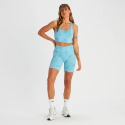 MP Shape Naadloze Sportbeha - Blauwe Tie-dye -Myprotein 14009008 7405056652232246