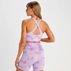MP Shape Naadloze Sportbeha - Paarse Tie-dye -Myprotein 14009016 1675056652437983
