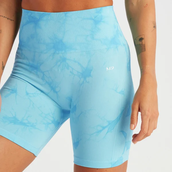 MP Shape Naadloze Fietsshort Voor Dames - Blauwe Tie-dye 7 MP Shape Naadloze Fietsshort Voor Dames - Blauwe Tie-dye - Afbeelding 5