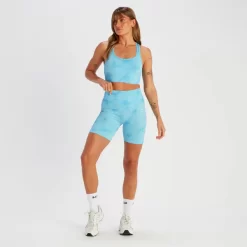 MP Shape Naadloze Fietsshort Voor Dames - Blauwe Tie-dye 9 MP Shape Naadloze Fietsshort Voor Dames - Blauwe Tie-dye -Myprotein 14009032 1295056651781400