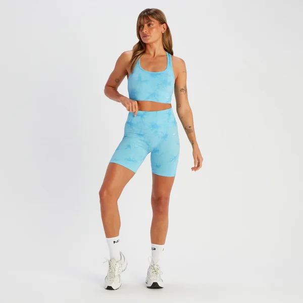 MP Shape Naadloze Fietsshort Voor Dames - Blauwe Tie-dye 5 MP Shape Naadloze Fietsshort Voor Dames - Blauwe Tie-dye - Afbeelding 3