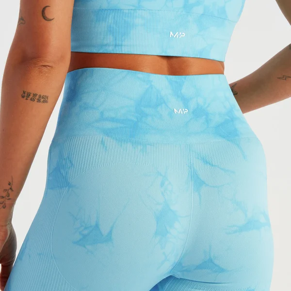 MP Shape Naadloze Fietsshort Voor Dames - Blauwe Tie-dye 6 MP Shape Naadloze Fietsshort Voor Dames - Blauwe Tie-dye - Afbeelding 4
